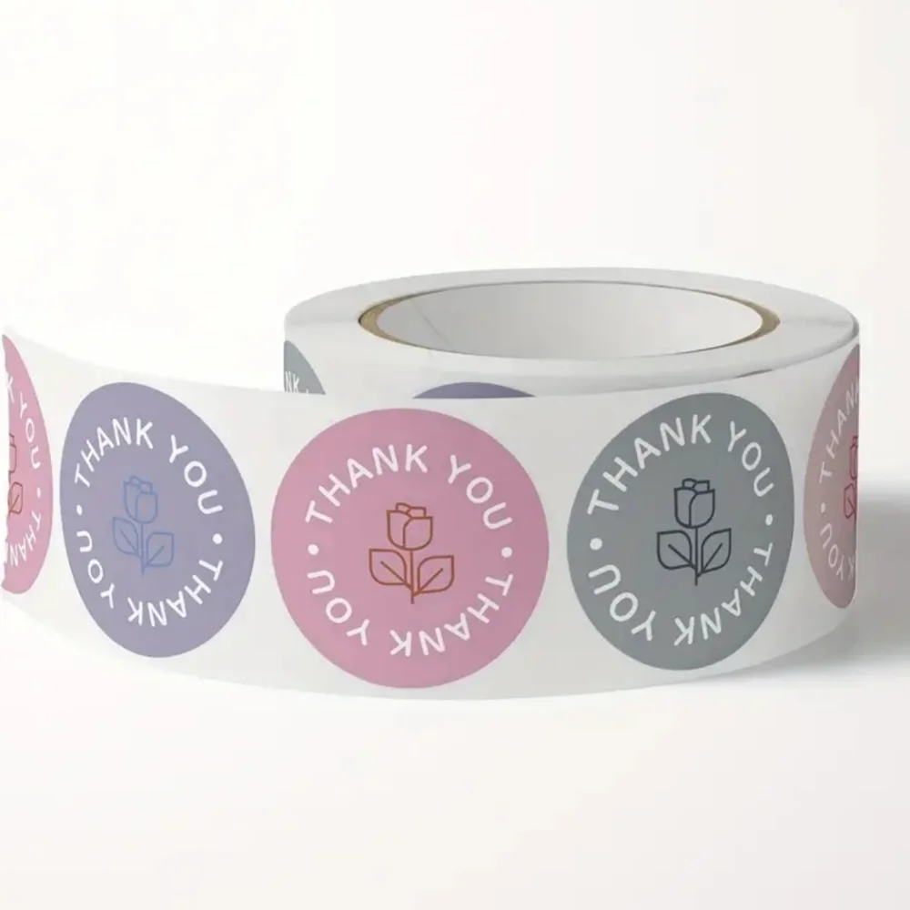 New Thank You Multicolor Stickers